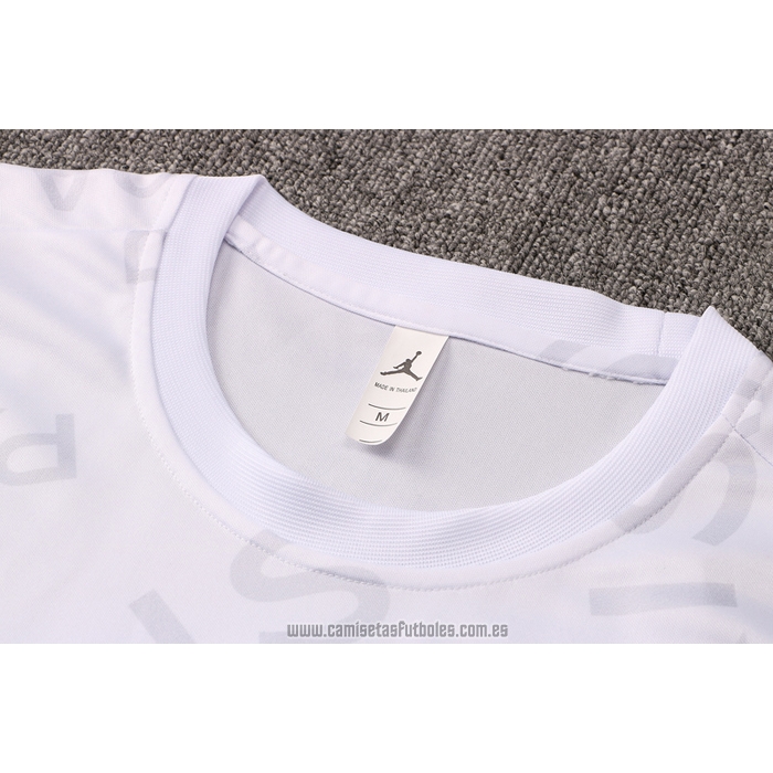 Chandal del Paris Saint-Germain Jordan Manga Corta 2021-2022 Blanco